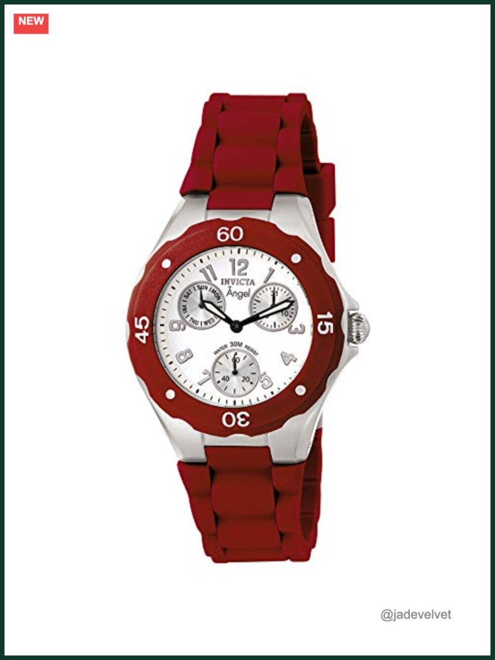 Invicta Angel Women's Multi-Function Watch Stainless Steel Silicone Band